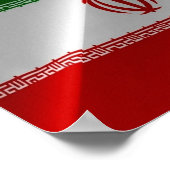 Iran - Iraanse vlag - Poster (Hoek)