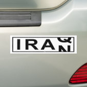 Iran Irak Bumpersticker (Op auto)