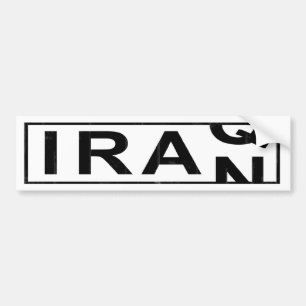Iran Irak Bumpersticker