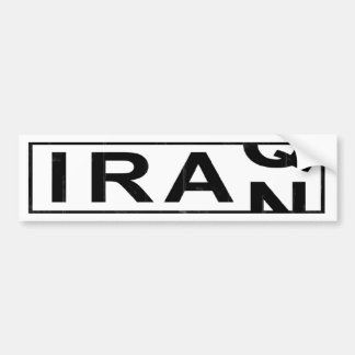 Iran Irak Bumpersticker
