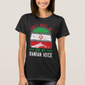 Iran Iranian Persian Irani Flag Iran Roots Farsi I T-shirt (Voorkant)