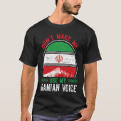 Iran Iranian Persian Irani Flag Iran Roots Farsi I T-shirt (Voorkant)