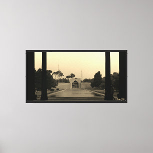 Iran Isfahan chehel sotun paleis 1970 Canvas Afdruk