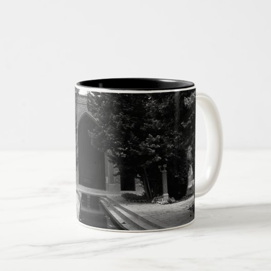  Iran Isfahan moskee Two-Tone Coffee Mok (Voorkant rechts)