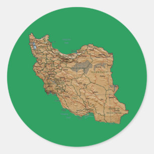 Iran kaart sticker