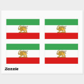IRAN Leeuw en Zon Vlag GROOT Sticker (Vel)