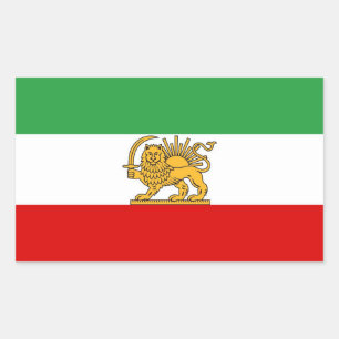 IRAN Leeuw en Zon Vlag GROOT Sticker