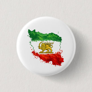 Iran Leeuw & Zon Knop | Perzisch Shir o Khorshid Ronde Button 3,2 Cm