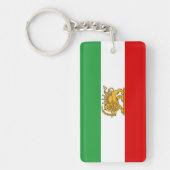 IRAN Lion and Sun Flag Acrylic Keychain (Voorkant)