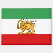 IRAN Lion and Sun Flag Magnet (Voorkant)