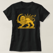 Iran Lion Sun Achaemenid Empire Safavid Dynasty T-shirt (Design voorkant)