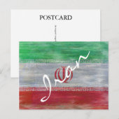 Iran maakt Iraanse vlag ongerust Briefkaart (Voorkant / Achterkant)