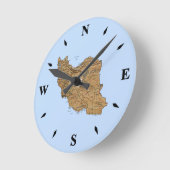 Iran Map Clock Ronde Klok (Hoek)