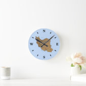Iran Map Clock Ronde Klok (Huis)