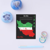Iran Map with Flag and Emblem Flyer (Enkel)