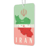 Iran Map with Flag and Emblem Luchtverfrisser (Links)