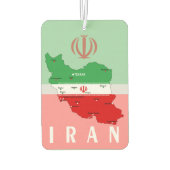 Iran Map with Flag and Emblem Luchtverfrisser (Achterkant)