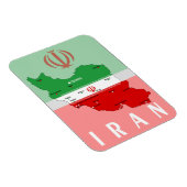 Iran Map with Flag and Emblem Magneet (Rechterzijde)
