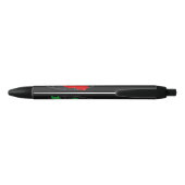 Iran Map with Flag and Emblem Zwarte Inkt Pen (Achterkant)