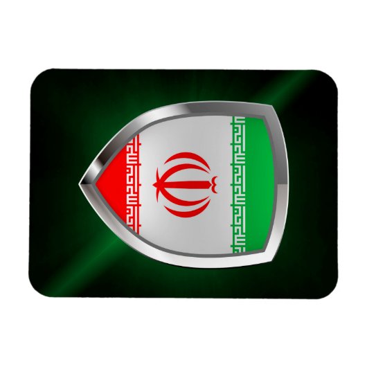 Iran Metallic Emblem Magneet (Horizontaal)
