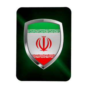 Iran Metallic Emblem Magneet