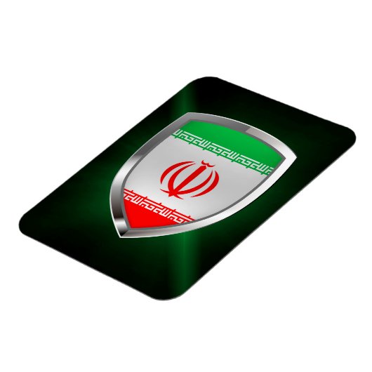 Iran Metallic Emblem Magneet (Linkerzijde)