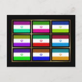 Iran Multihue Flags Briefkaart (Voorkant)