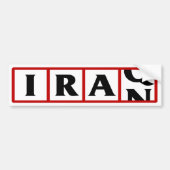 Iran naar Irak Bumpersticker (Voorkant)