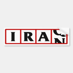 Iran naar Irak Bumpersticker