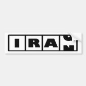 Iran naar Irak Bumpersticker (Voorkant)