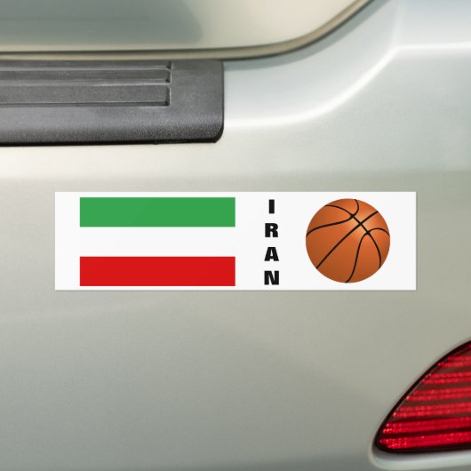 Iran Nationaal Basketbalteam Bumpersticker (Op auto)