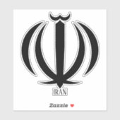Iran National Emblem Patriotic Sticker (Vel)