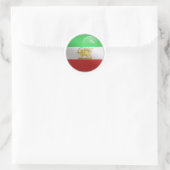Iran Perzische Glossy Circle Vlag Ronde Sticker (Tas)