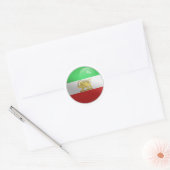 Iran Perzische Glossy Circle Vlag Ronde Sticker (Envelop)