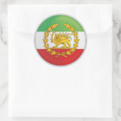 Iran Perzische Leeuw Koninkrijk Pahlevi Ronde Sticker (Tas)