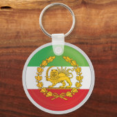 Iran Perzische Leeuw Koninkrijk Pahlevi Sleutelhanger (Achterkant)