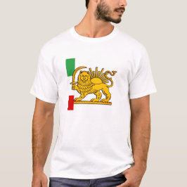 Iran, Perzische Leeuw & Vlag, Sjah van Iran T-shirt