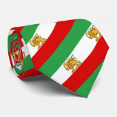 Iran, Perzische vlag met Lion, Shah of Iran Stripe Stropdas (Opgerold)