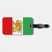 Iran, Perzische vlag met Lion, Shah van Iran Bagagelabel (Achterkant horizontaal)