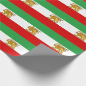 Iran, Perzische vlag met Lion, Shah van Iran Cadeaupapier (Hoek)