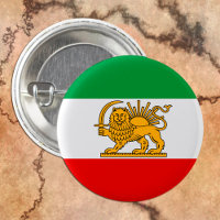 Iran, Perzische vlag met Lion, Shah van Iran