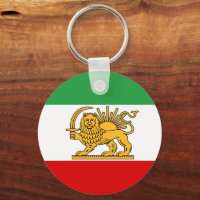 Iran, Perzische vlag met Lion, Shah van Iran