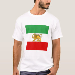 Iran, Perzische vlag met Lion, Shah van Iran T-shirt