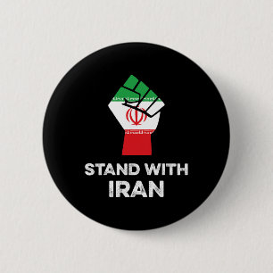 Iran protesteert tegen feministische gelijkheid in ronde button 5,7 cm