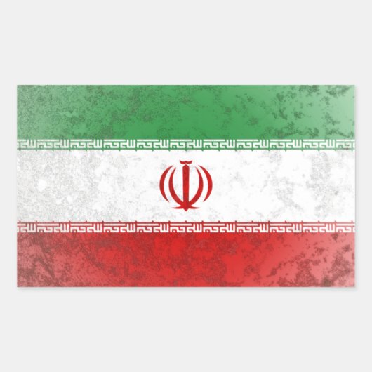 Iran Rechthoekige Sticker (Voorkant)