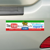 Iran Revolution Social Media Parody Bumpersticker (Op auto)