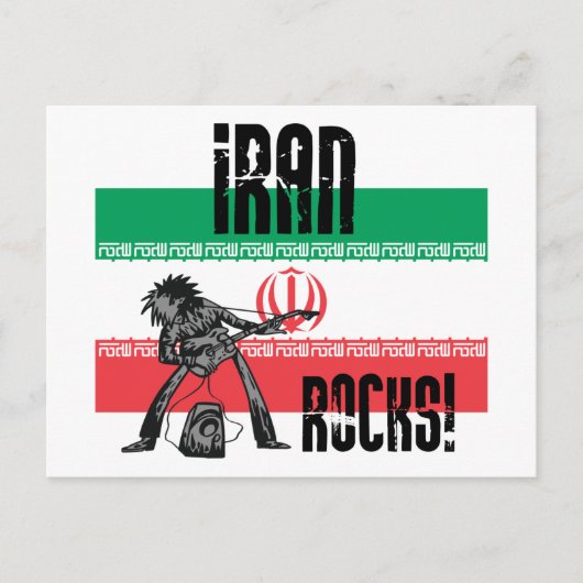 Iran Rocks Briefkaart (Voorkant)