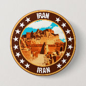 Iran Ronde Button 7,6 Cm (Voorkant)