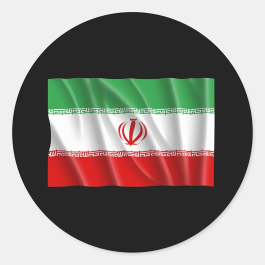 IRAN RONDE STICKER (Voorkant)