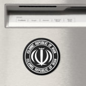 Iran Round Emblem Magneet (Insitu (Vaatwasser))